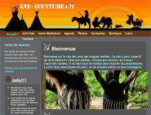 Tablet Screenshot of ane-aventure.ch